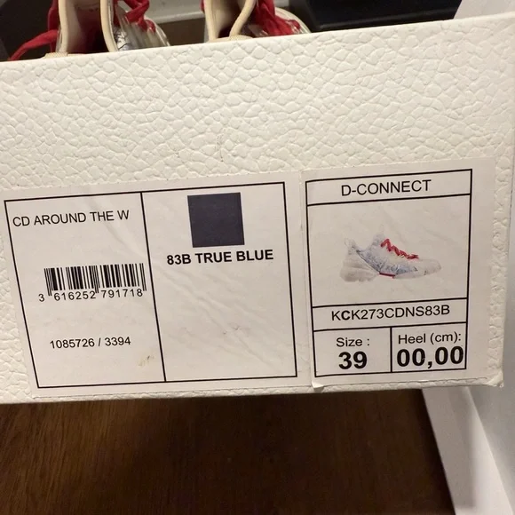 Dior Women's Sneakers - Red, Blue, Cream